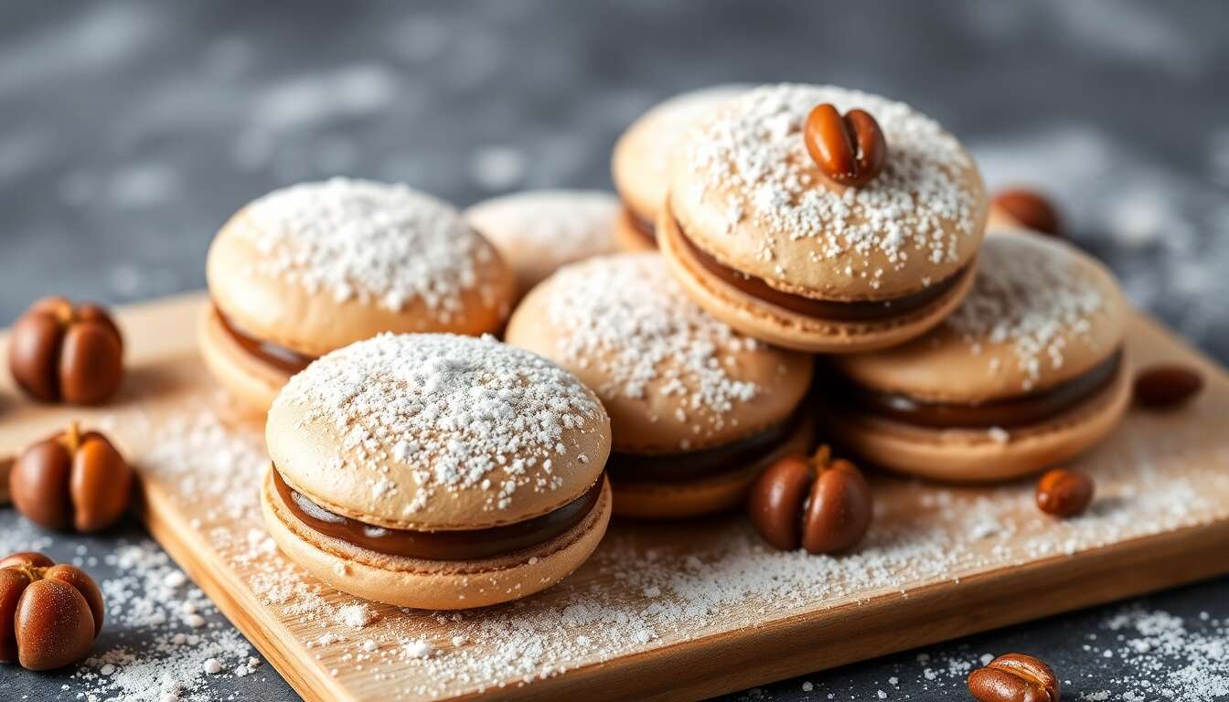 Recette de macarons aux marrons glacés