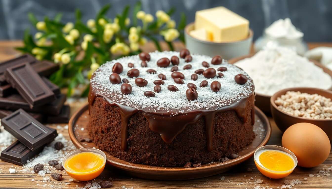 Recette du gâteau au chocolat et praliné de Charlemagne