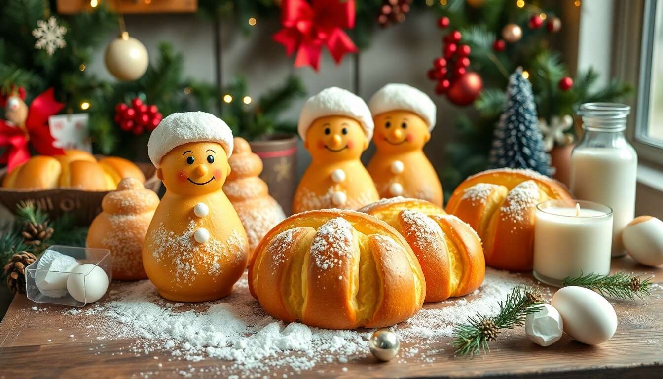 Recette des Manneles : brioches Bonhomme de Noël