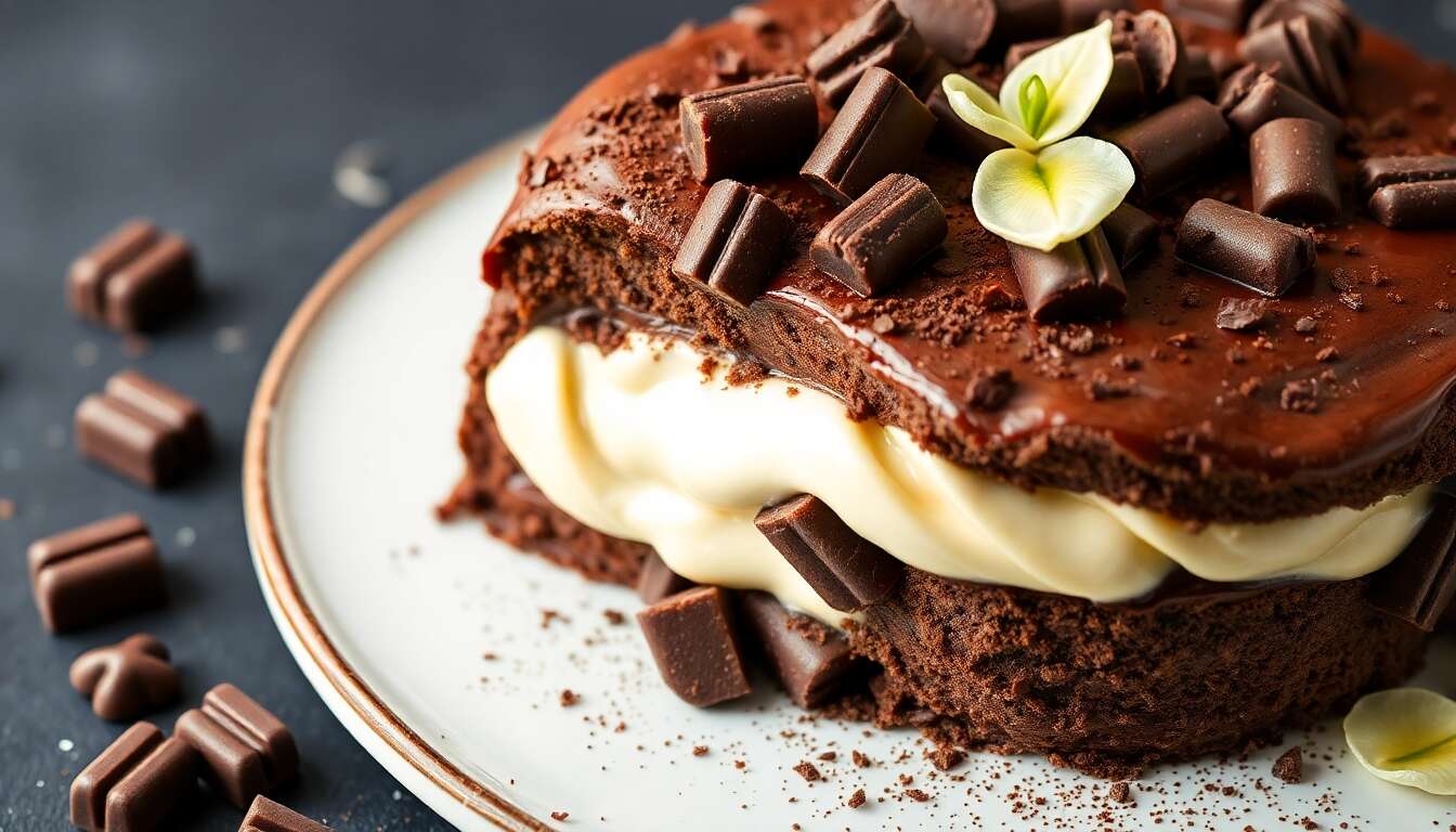 Recette d'entremets chocolat et vanille