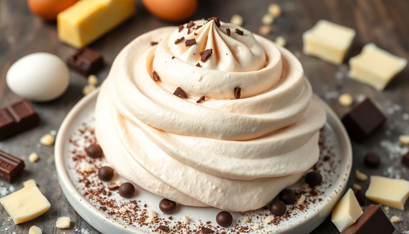 Crème au beurre meringue suisse au chocolat : recette gourmande