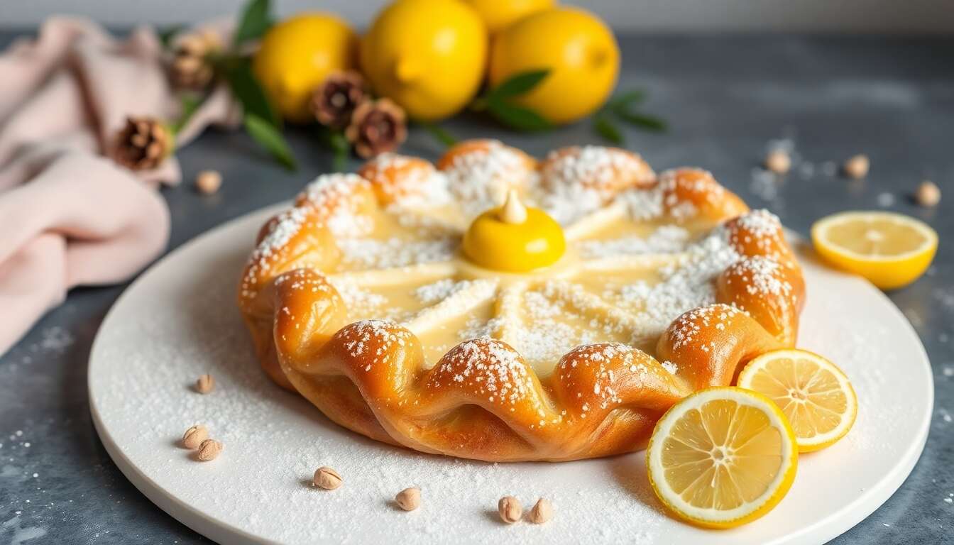 Recette galette des rois citron noisettes