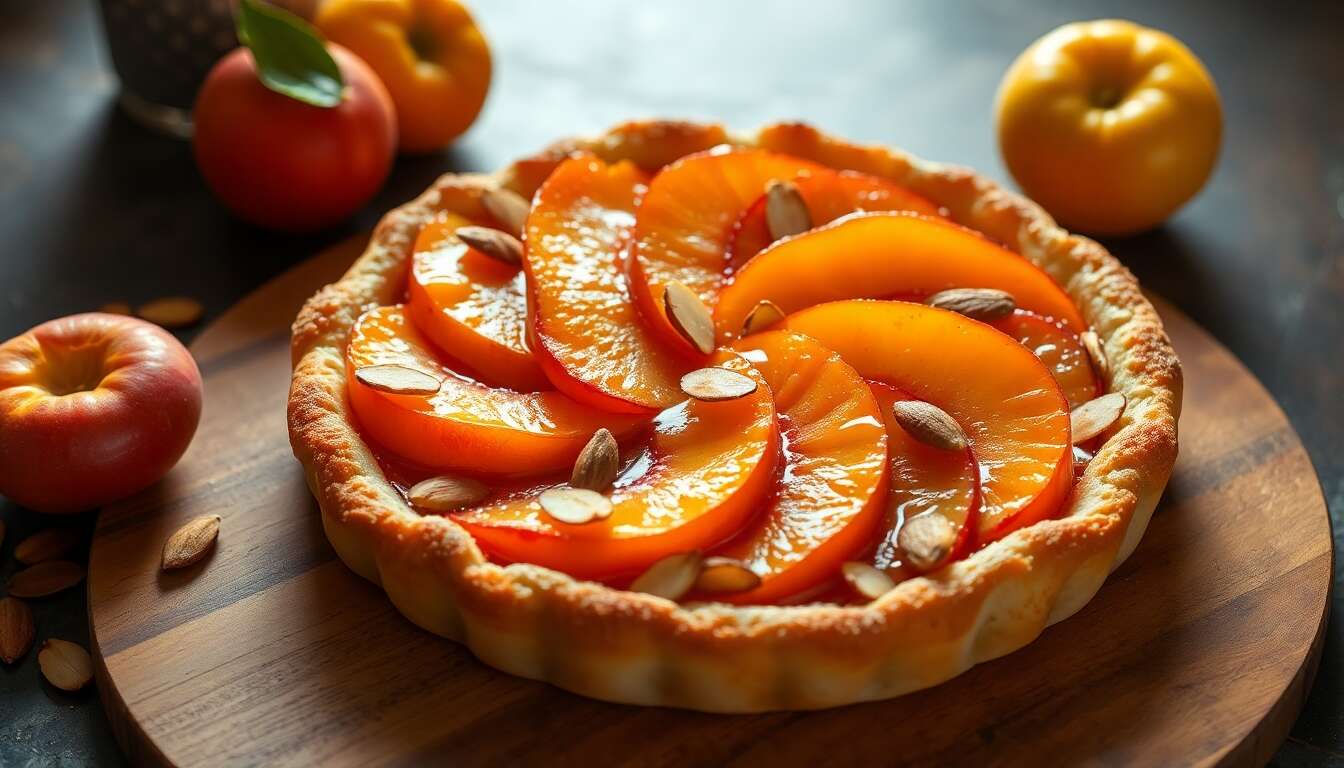 Tarte légère aux nectarines croustillantes