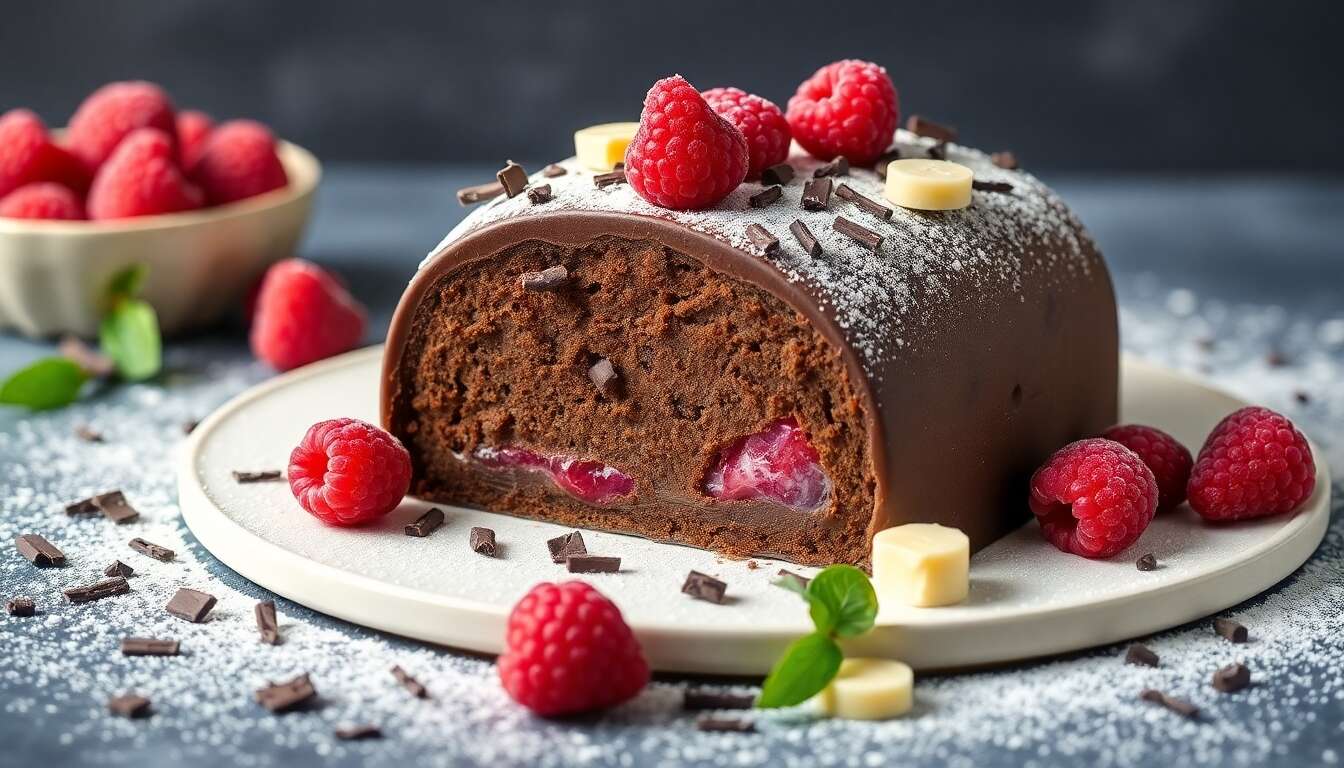 Bûche Chocolat Framboise : une Recette Gourmande