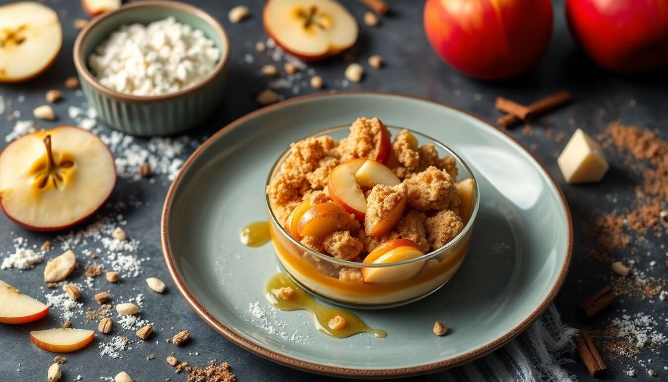 Recette de verrines pomme crumble irrésistibles