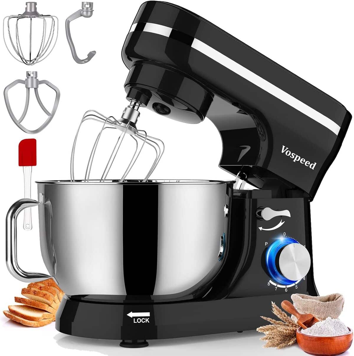 Avis sur le robot pâtissier multifonctions Vospeed 1000W : un allié en cuisine