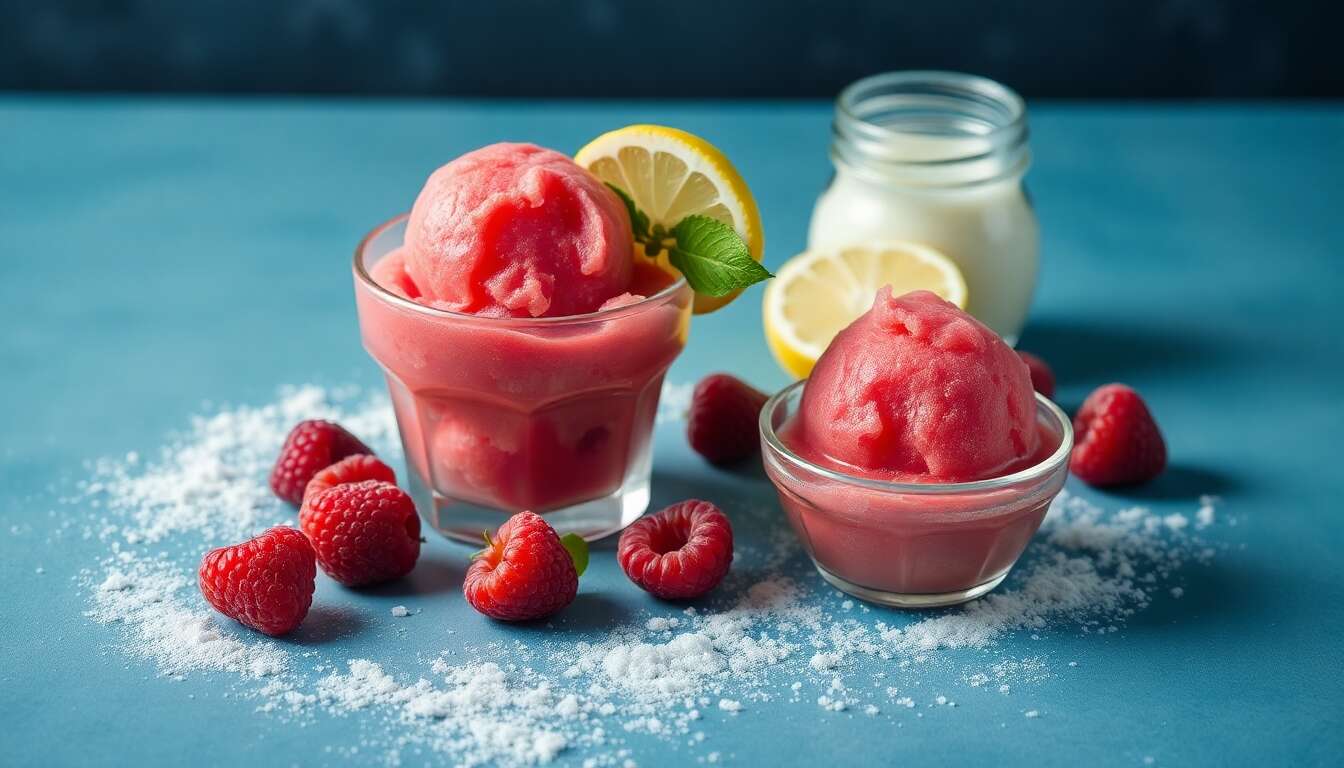Recette maison : sorbet framboise délicieux
