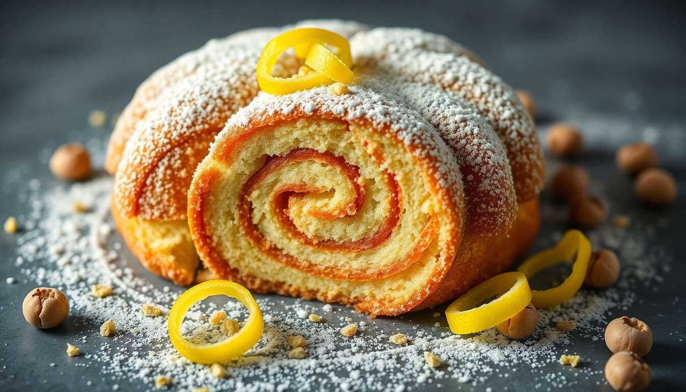 Roulé citron noisettes de Cyril Lignac : la recette gourmande