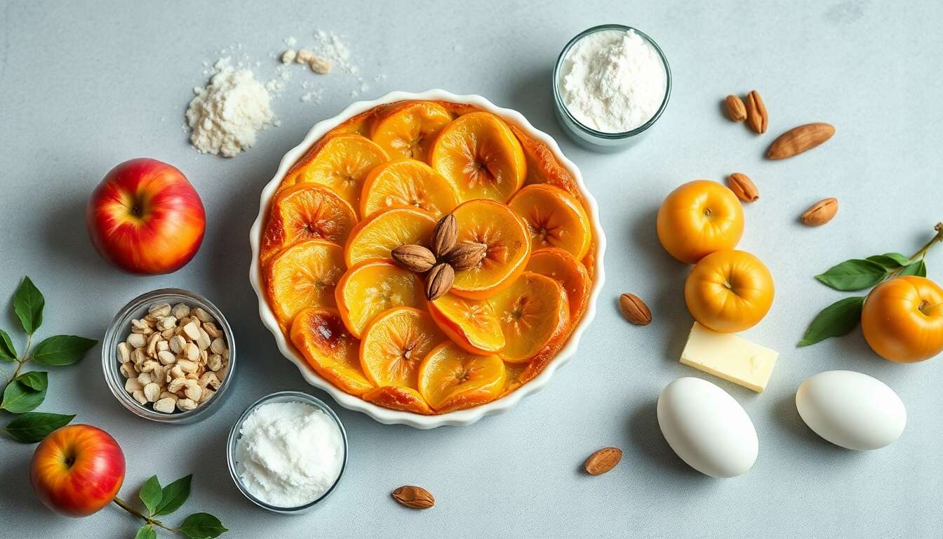 Clafoutis d'été aux pommes et nectarines