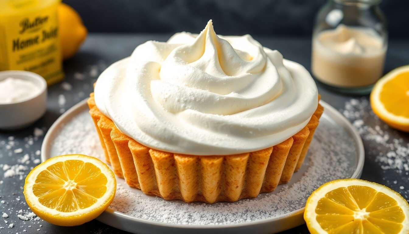 Tarte au citron meringuée en dôme individuel : recette gourmande