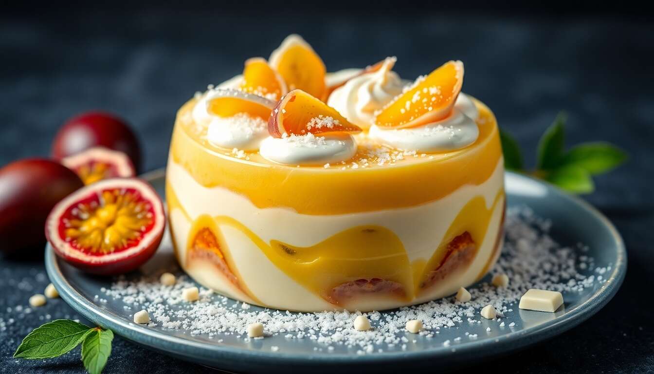 Entremets vanille et passion : une recette gourmande