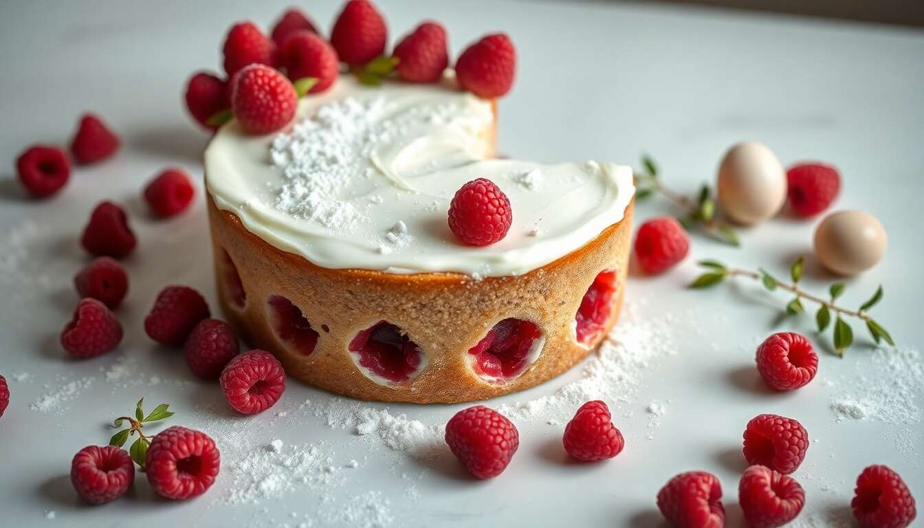 Recette de cake à la framboise pour la Saint-Valentin