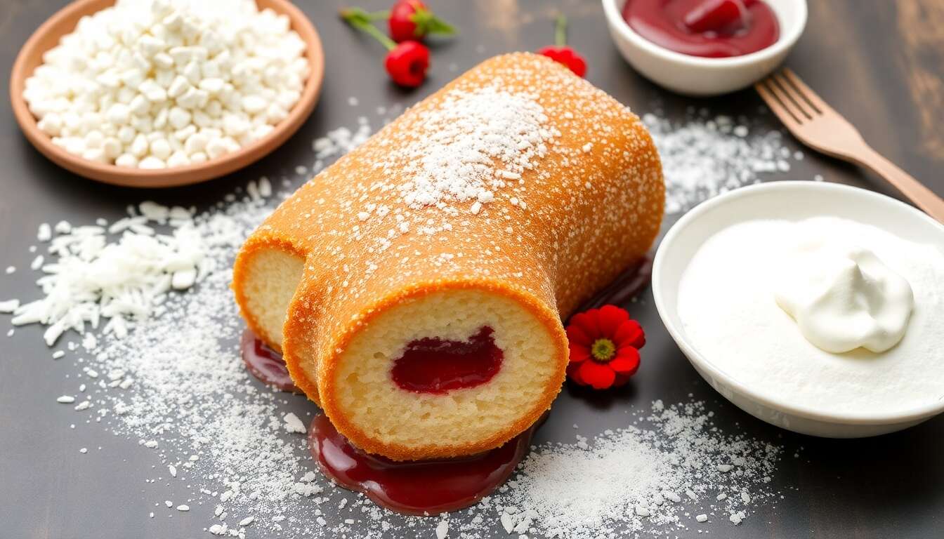 Recette de bûche : biscuit roulé japonais