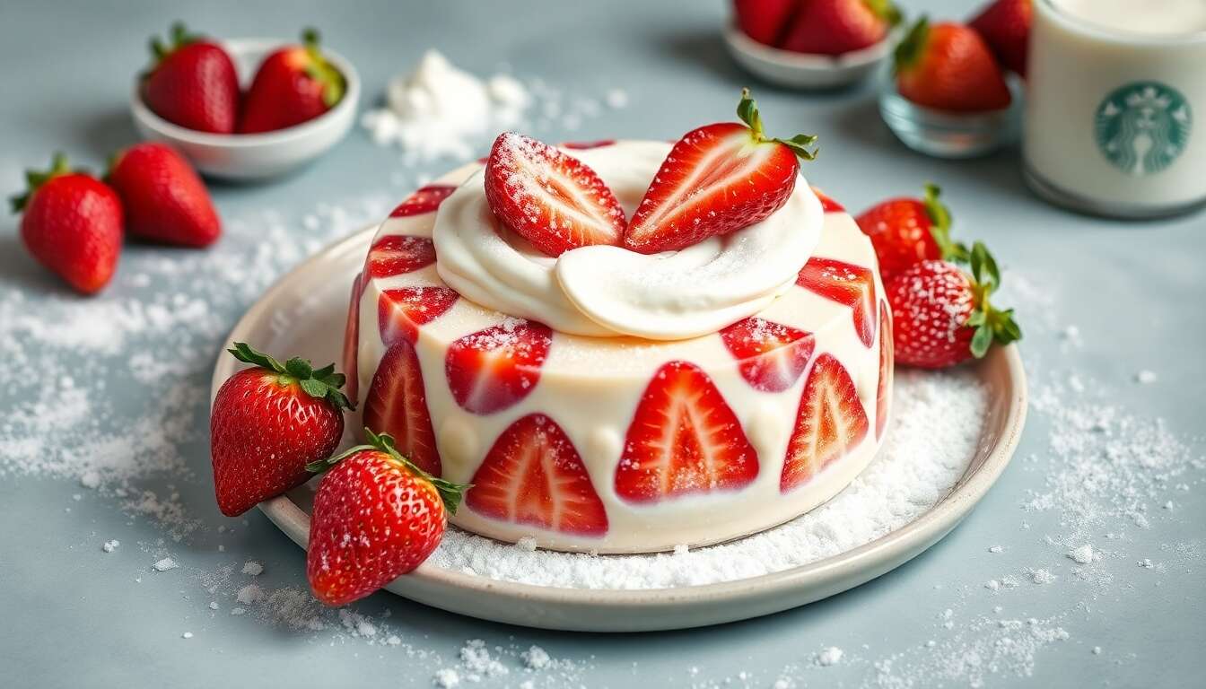 Recette d'entremets fraises et vanille