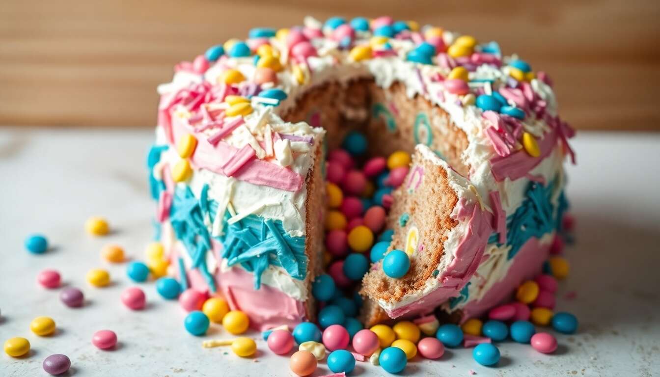 Piñata Cake : révélez le Sexe de Bébé en Douceur