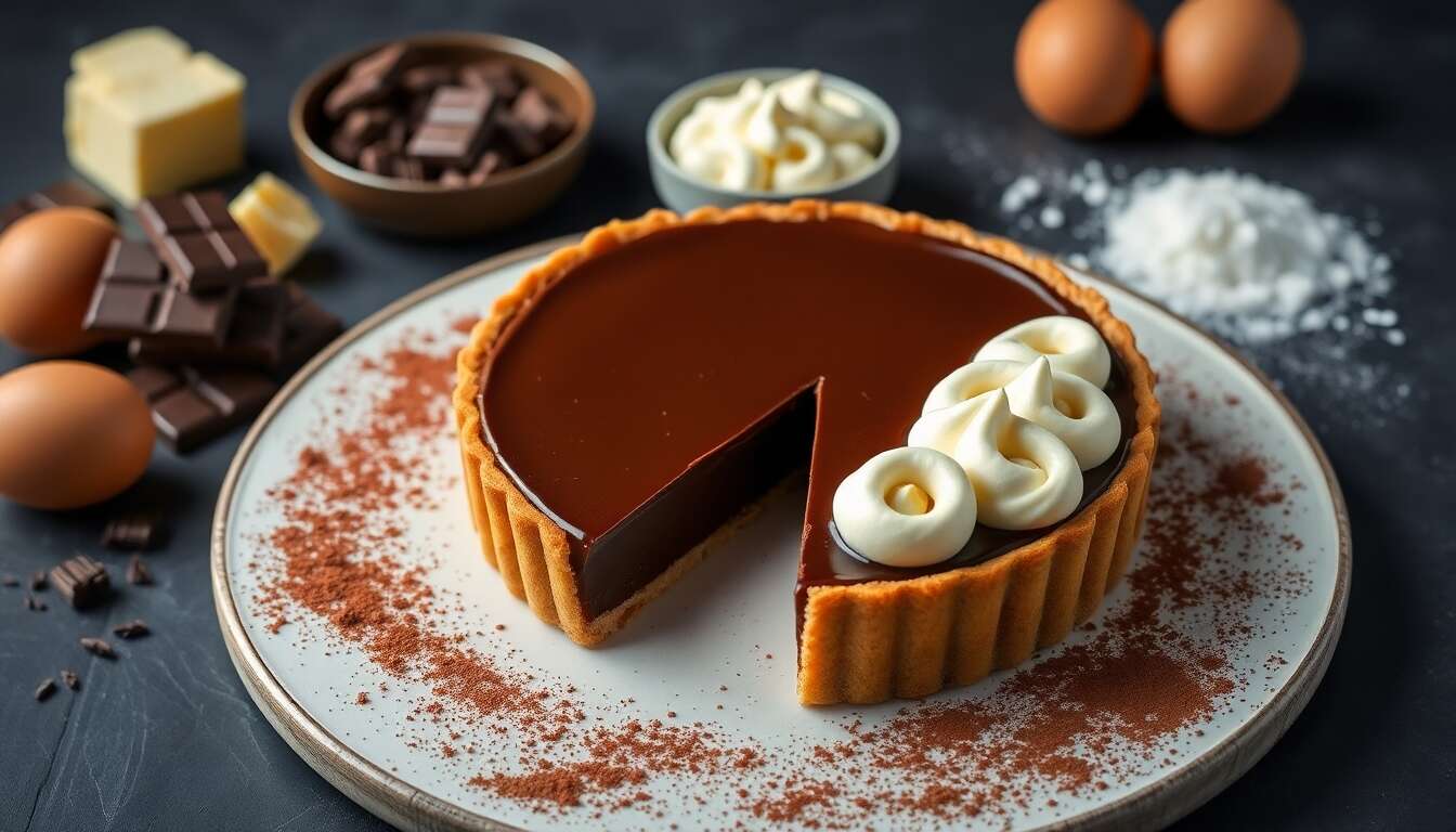 Tarte chocolat caramel : recette gourmande à essayer en confinement