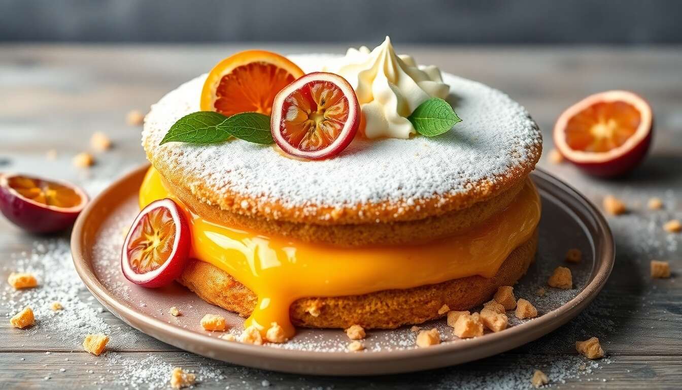 Recette entremets orange passion