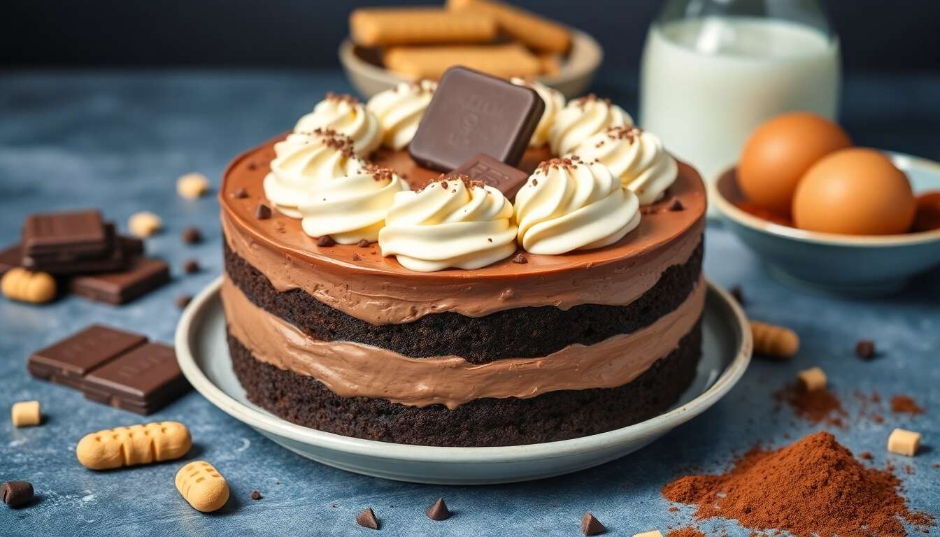 Gâteau au chocolat sans cuisson : recette facile et rapide