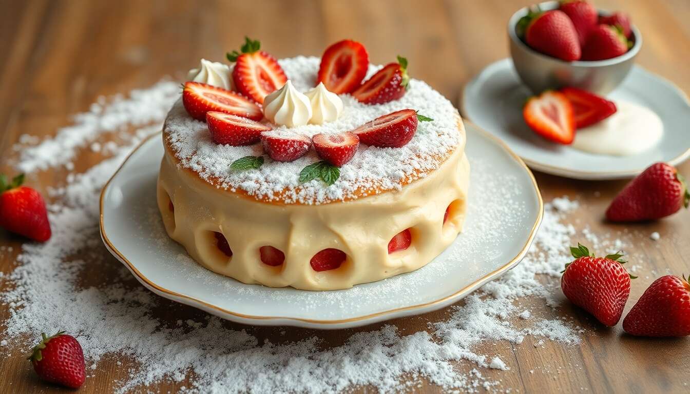 Gâteau roulé aux fraises : recette facile et savoureuse