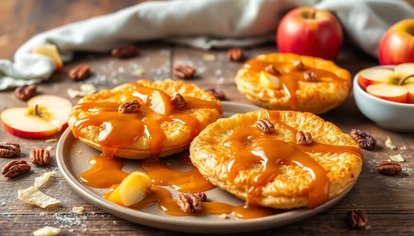 Aumônières aux pommes et caramel au beurre salé : la recette gourmande