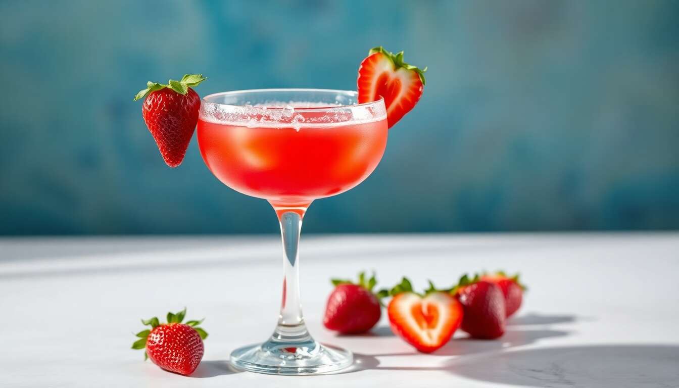 Cocktail au vin rosé fraise et grenadine : la recette parfaite
