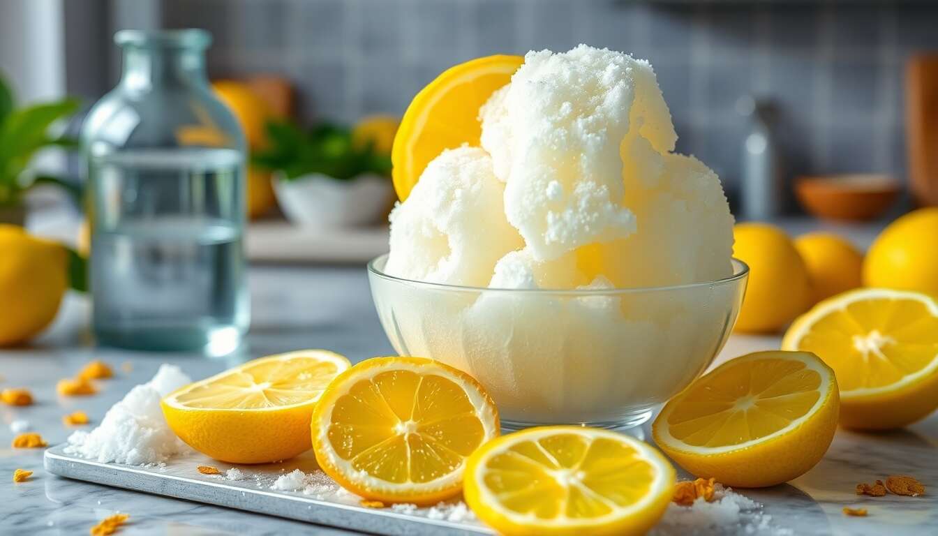 Sorbet citron facile : recette rafraîchissante