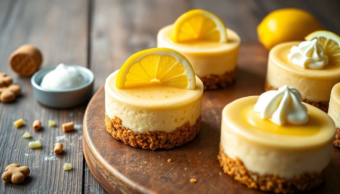 Mini cheesecakes au citron et spéculoos : la recette gourmande