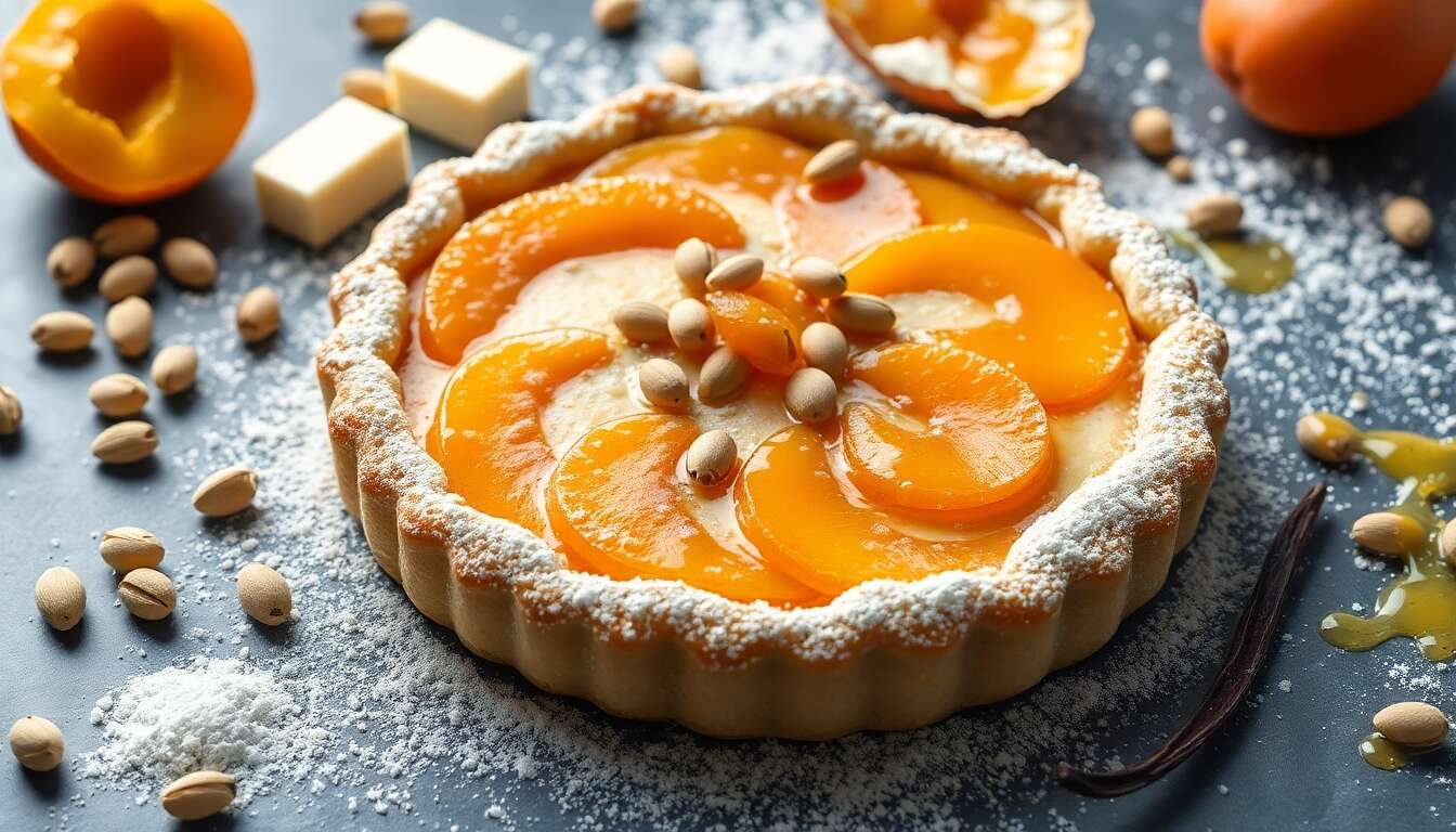 Tarte rustique abricot pistache : une recette gourmande