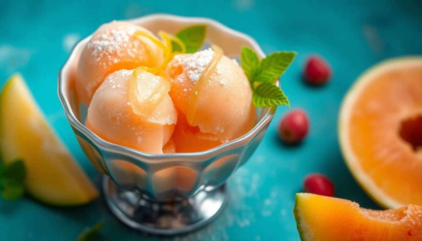 Recette facile de sorbet au melon maison
