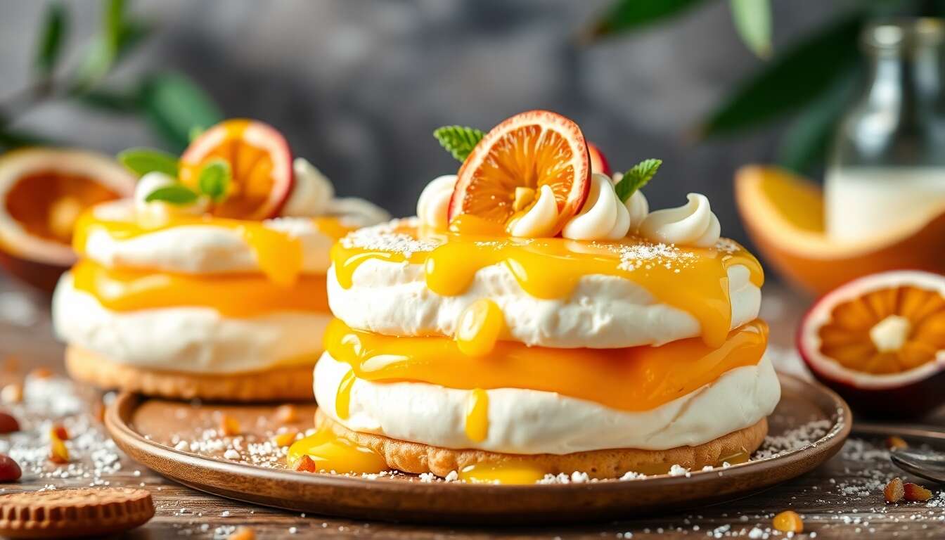 Entremets coco, mangue et passion : la recette exotique parfaite