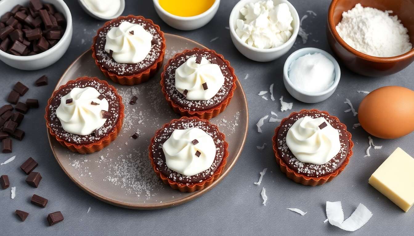Tartelettes choco-coco : la recette gourmande