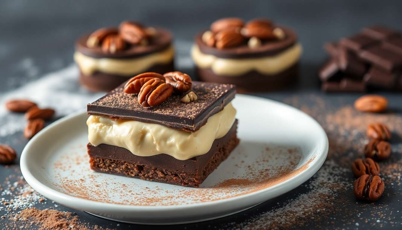 Recette entremets chocolat, pécan et vanille : un délice gourmand