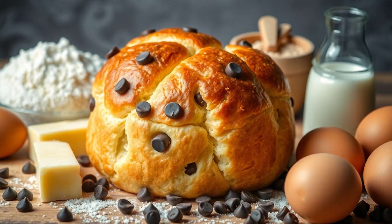 Brioche moelleuse aux pépites de chocolat : la recette gourmande