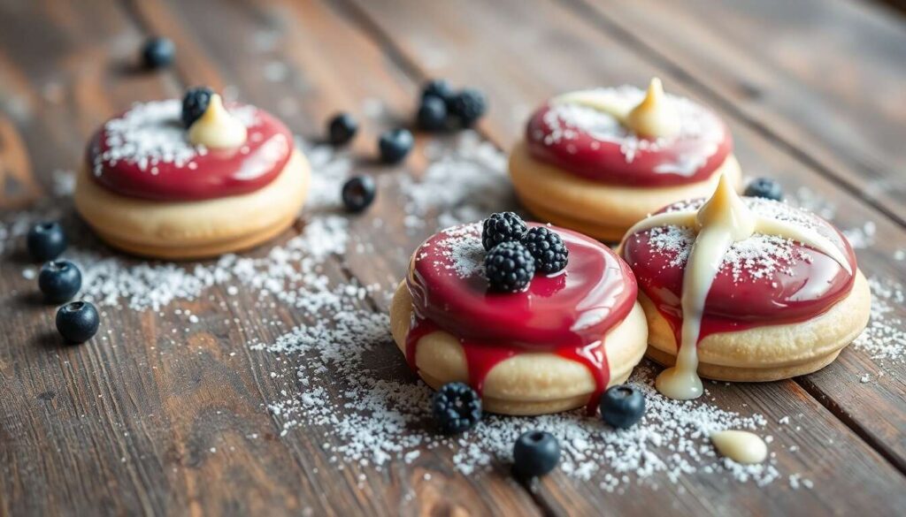 Entremets Clair de Lune : cassis, myrtille et Vanille