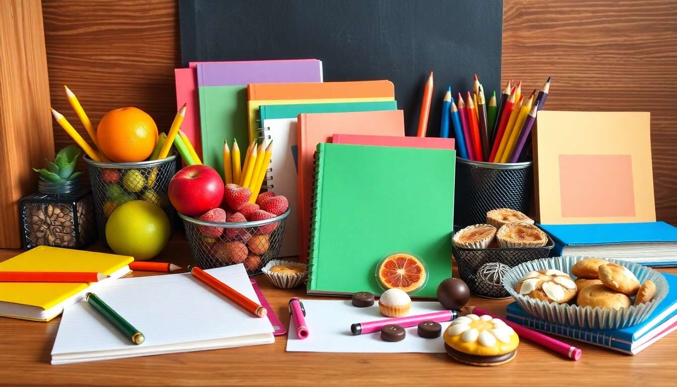 Fournitures gourmandes pour une rentrée scolaire réussie