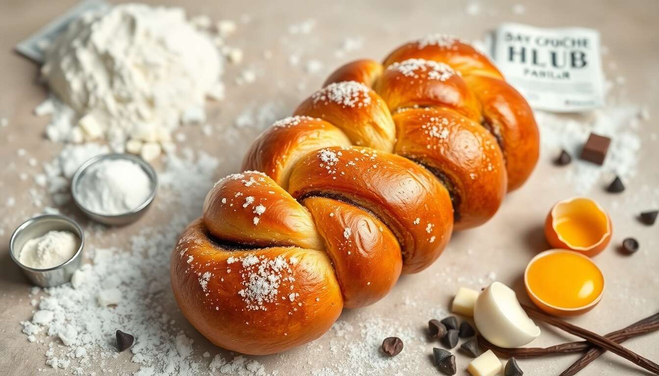 Recette de brioche tressée au chocolat : un délice à partager