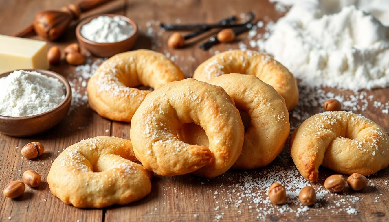 Recette délicieuse : croissants de lune aux noisettes