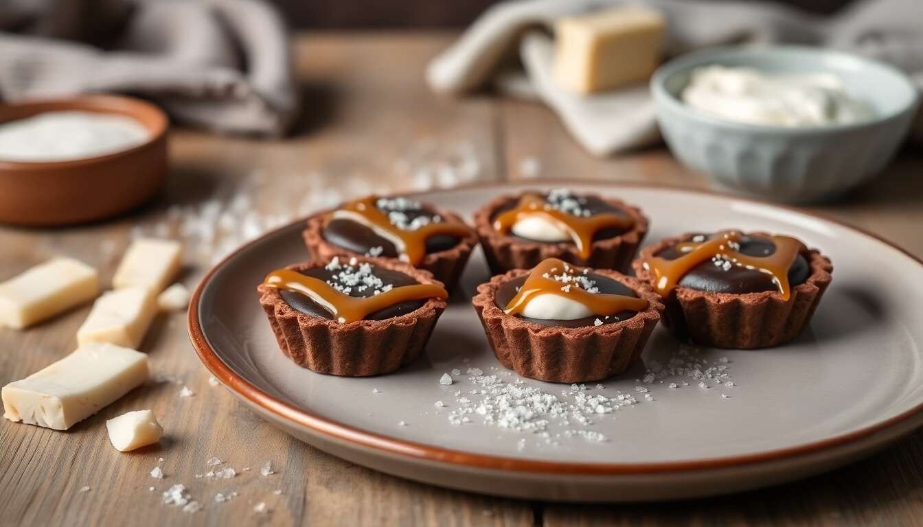 Tartelettes chocolat caramel beurre salé : la recette gourmande