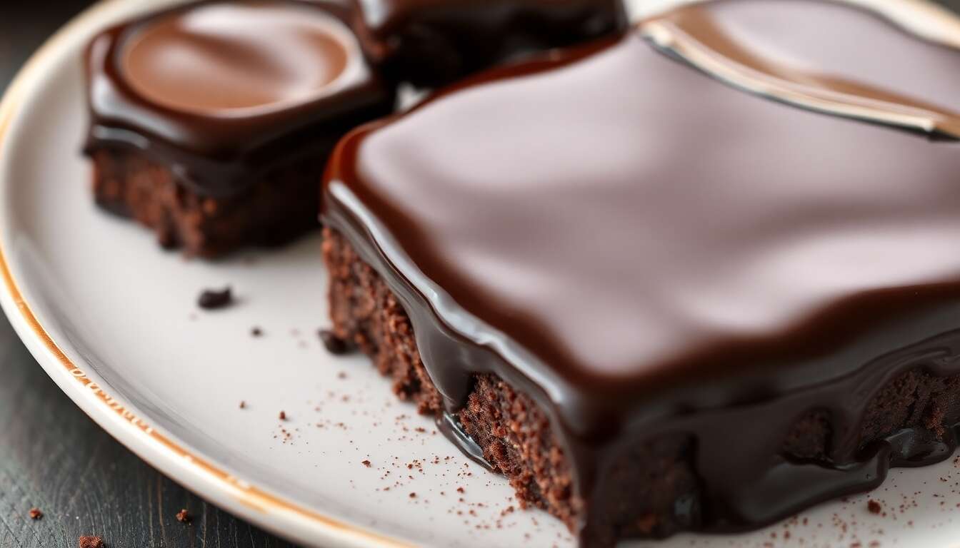 Recette de glaçage miroir au chocolat noir