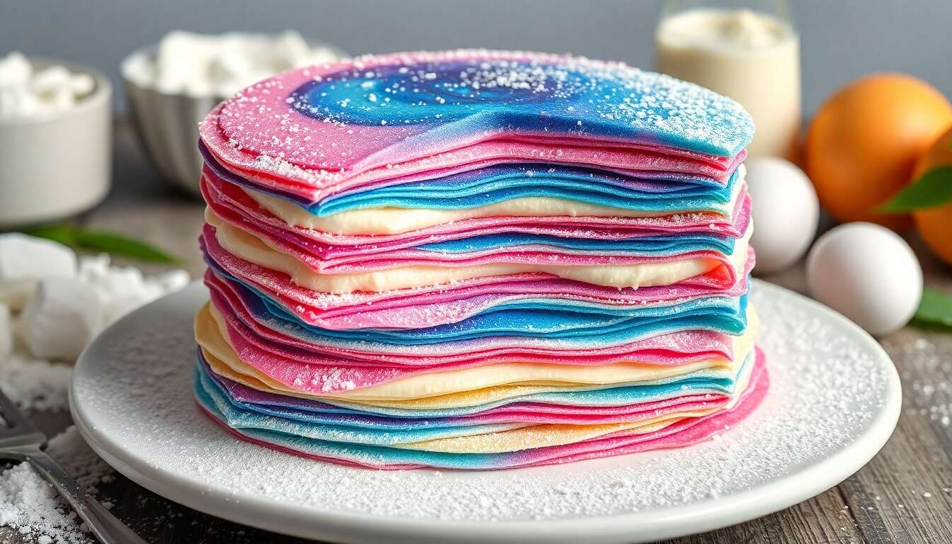 Recette de gâteau de crêpes galaxie : comment le réaliser facilement ?
