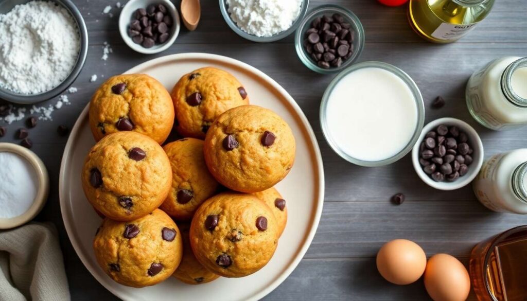 Recette de muffins aux pépites de chocolat moelleux