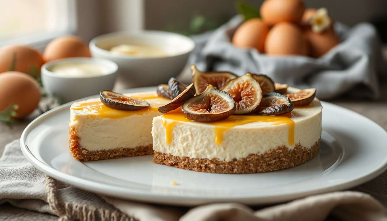 Cheesecake à la figue et spéculoos : recette gourmande