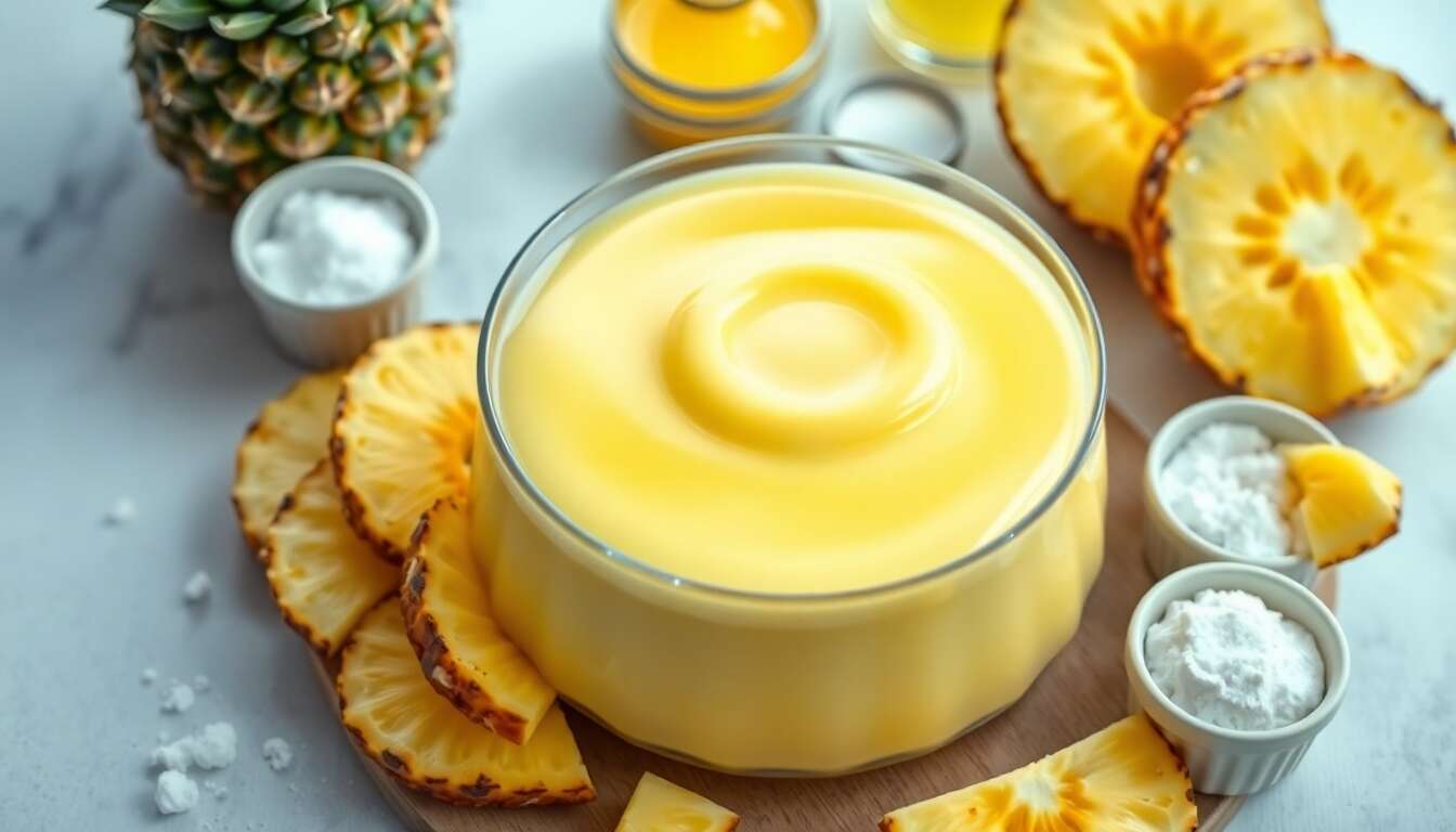 Recette d'ananas curd : crème onctueuse à l'ananas