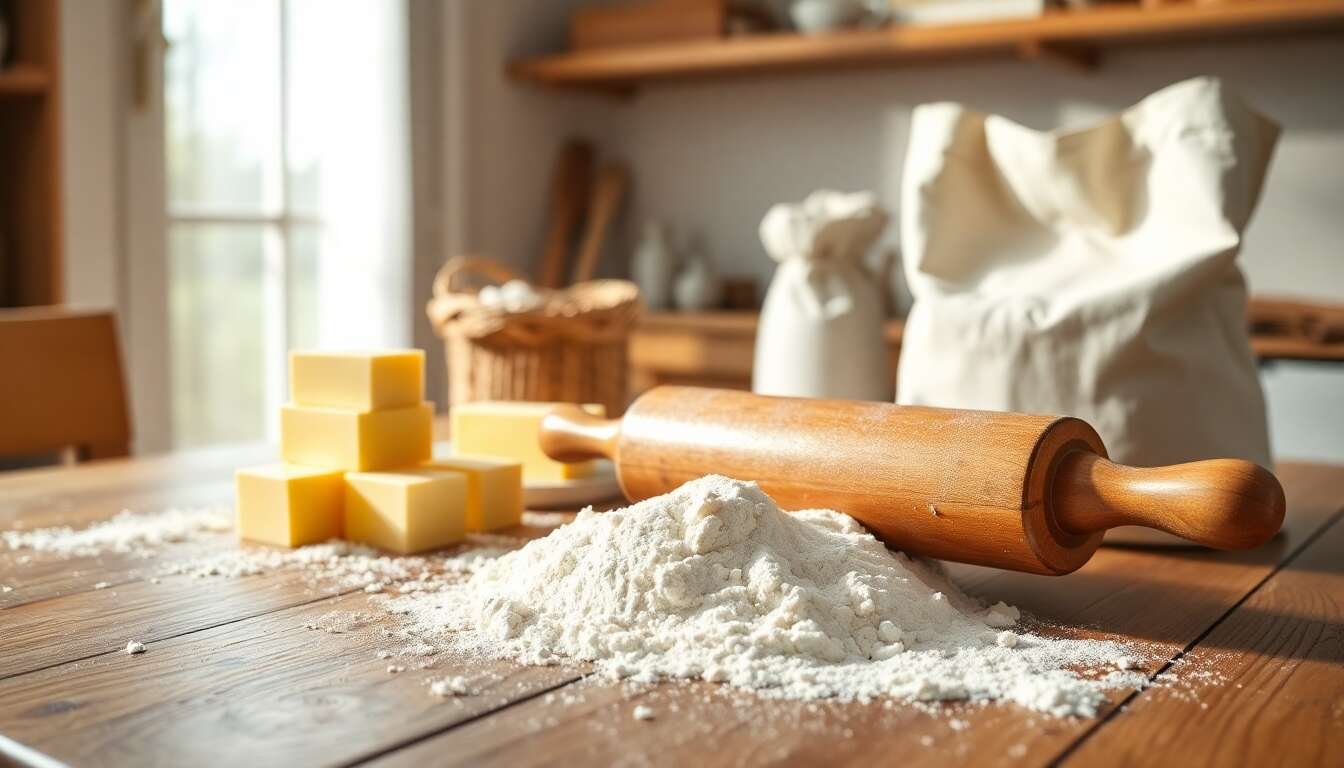 Le choix des ingr&eacute;dients : beurre et farine