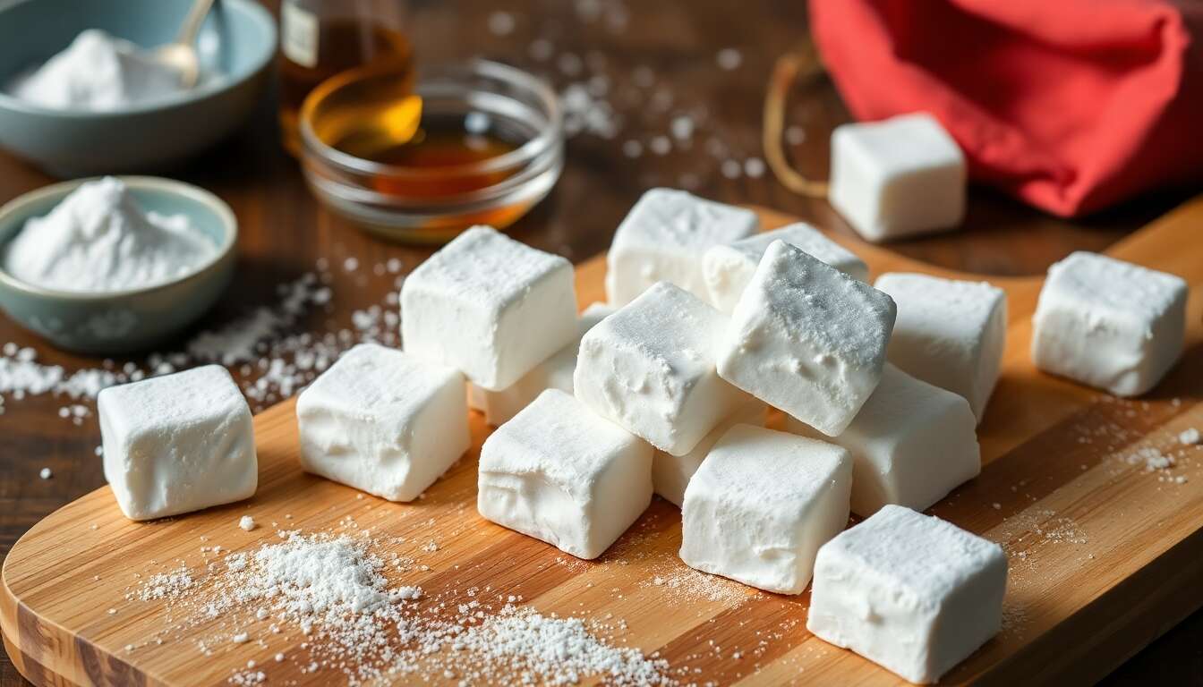 Guimauves Maison : recette de Nuages en Cube