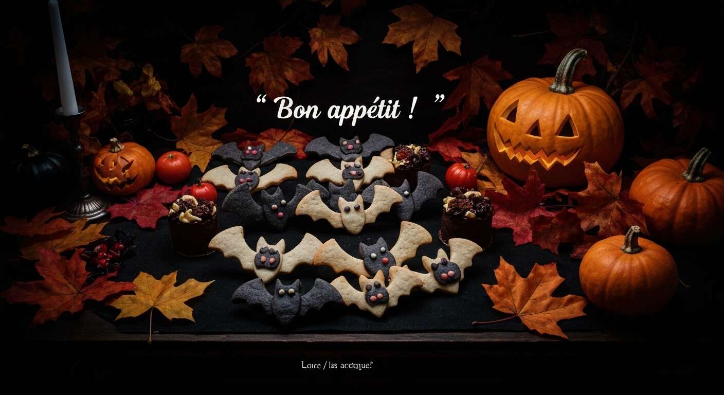 Biscuits chauve-souris : croquants et effrayants