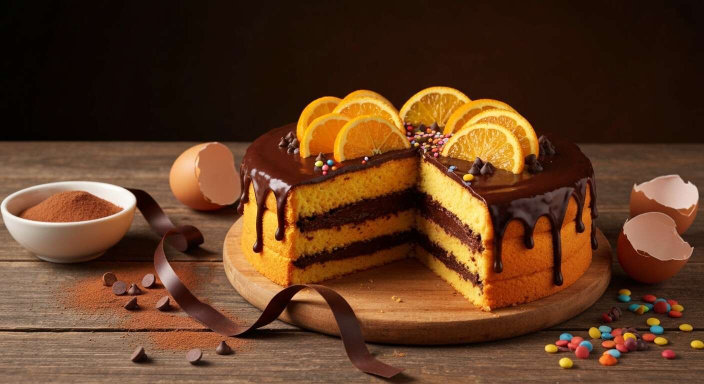Gâteau d'Halloween : recette orange et chocolat irrésistible