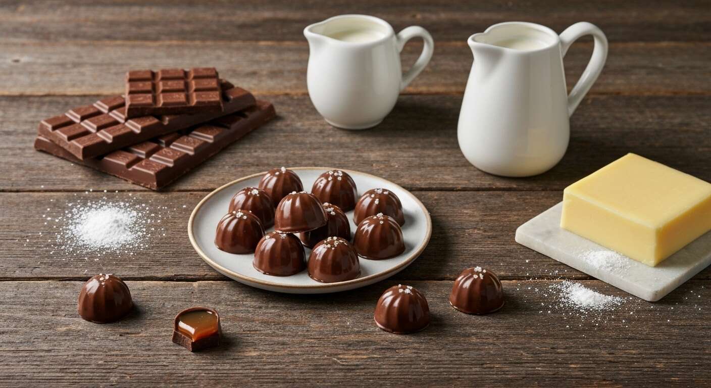 Bonbons en chocolat au lait et caramel beurre salé : la recette gourmande