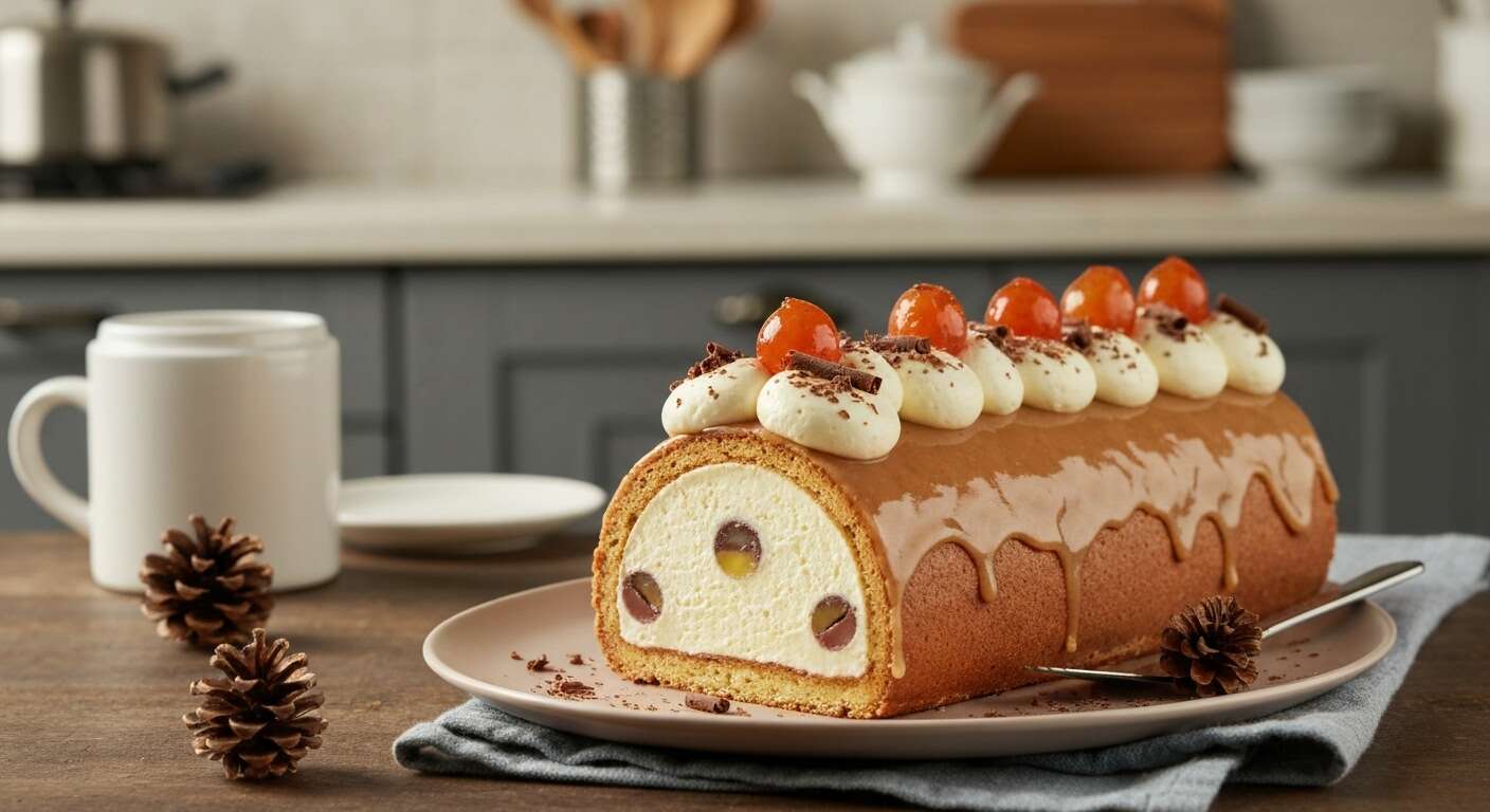 Bûche aux marrons de Christophe Felder : recette gourmande