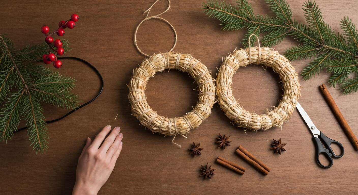 Recette de couronne de Noël à la cannelle : une déco parfumée et festive